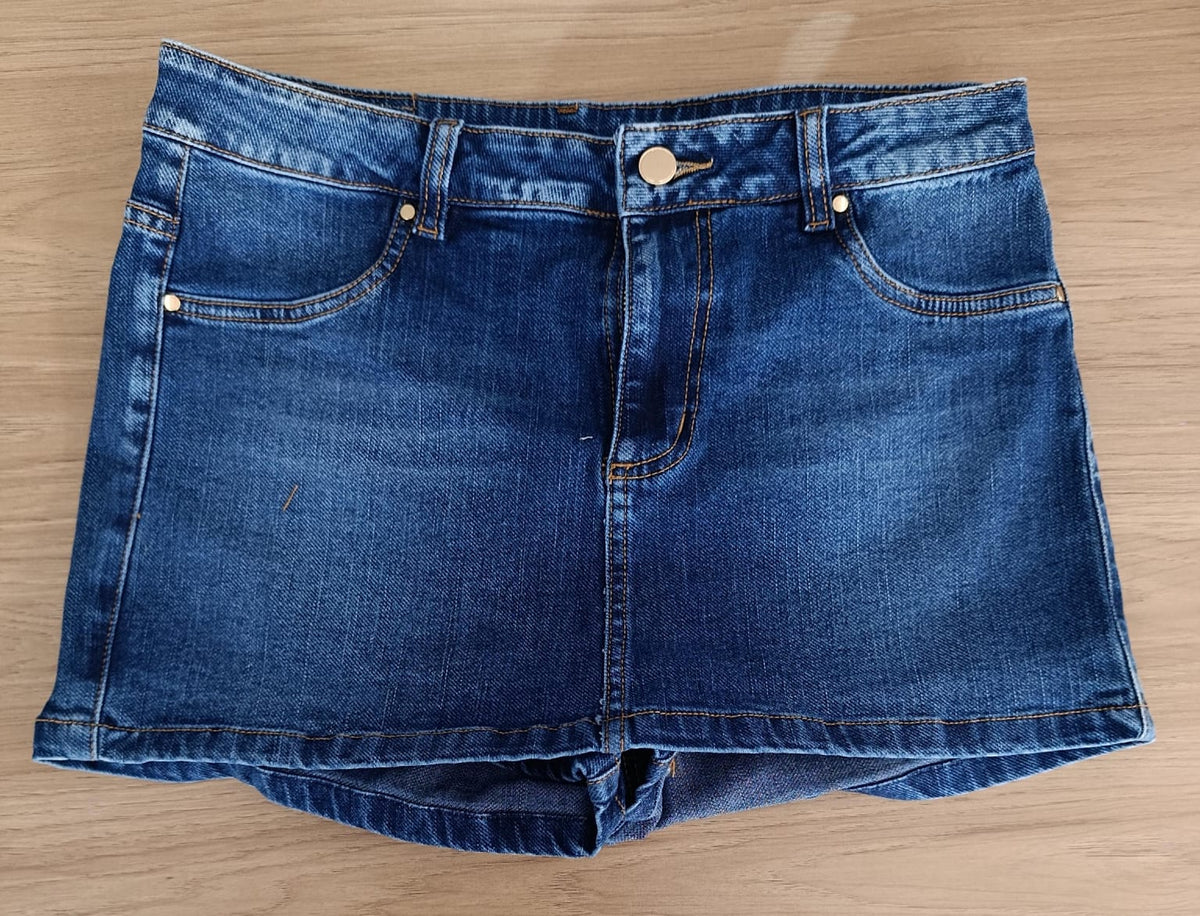 falda short color azul oscuro ref 861