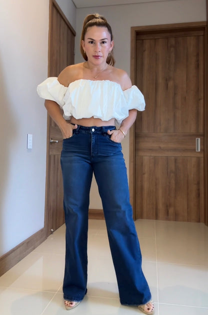 Jeans bota ancha