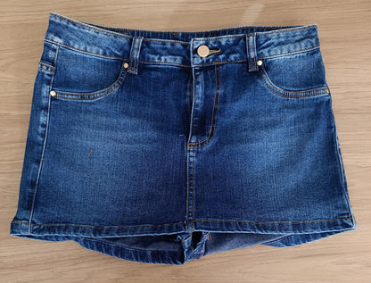 falda short color azul oscuro  ref 861